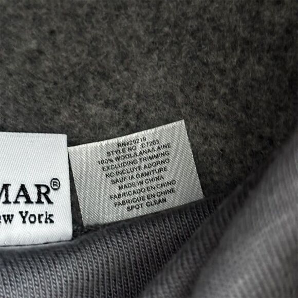 Vintage Betmar New York Wool Hat Gray Unisex with Tie Scarf - Picture 8 of 9